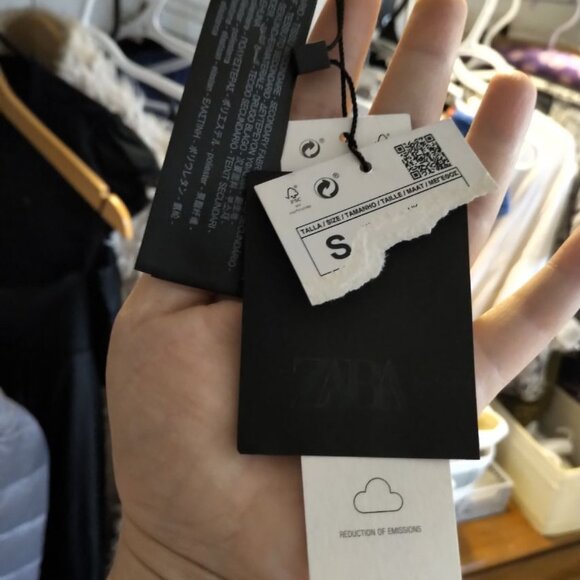 🐣2/$60🐣NWT Zara Black Satin Lace Triangle Bra Adjustable Straps Dainty Bra S - Picture 13 of 16